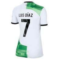 Fotbalové Dres Liverpool Luis Diaz #7 Dámské Venkovní 2023-24 Krátký Rukáv